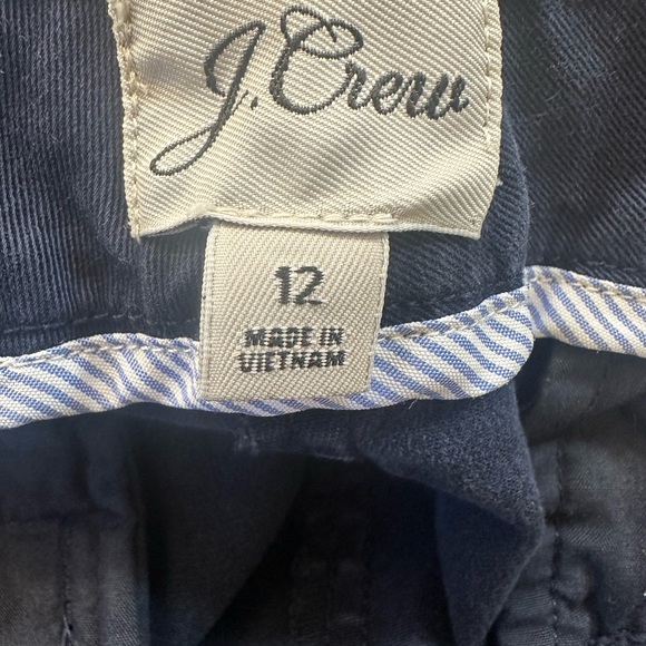 J Crew Navy Blue Shorts 12 Chino 4" Heritage Classic 97% Cotton 3% Elastane - Picture 4 of 8